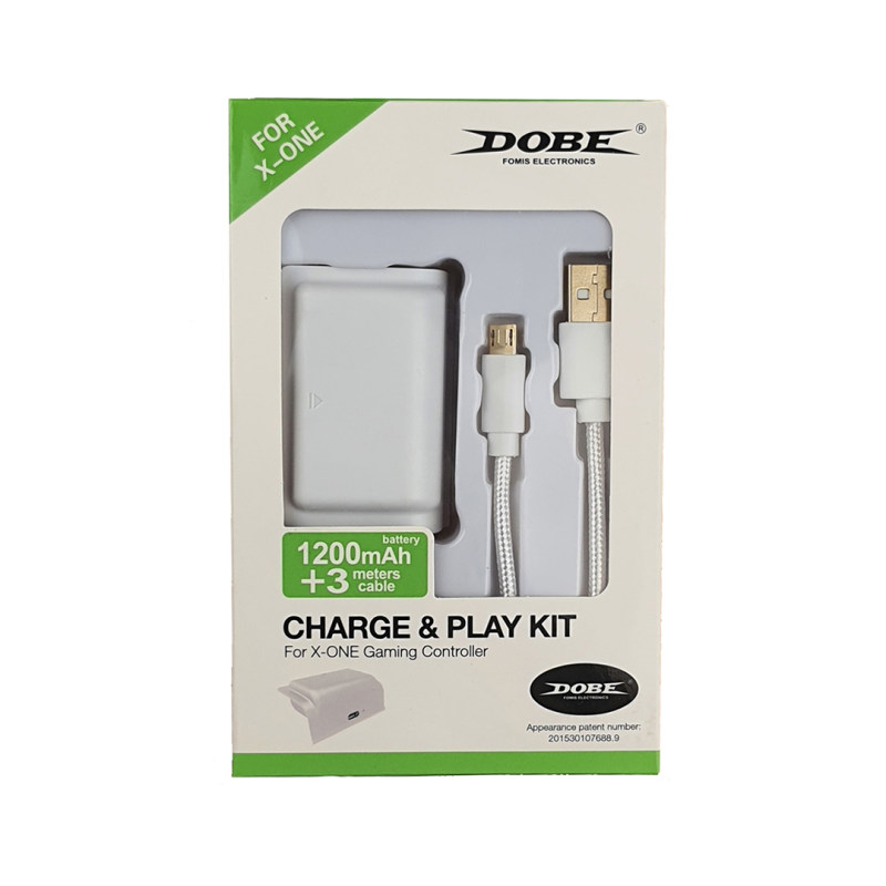 باتری قابل شارژ Dobe به همراه کابل شارژ برای کنترلر ایکس باکس وان رنگ سفید