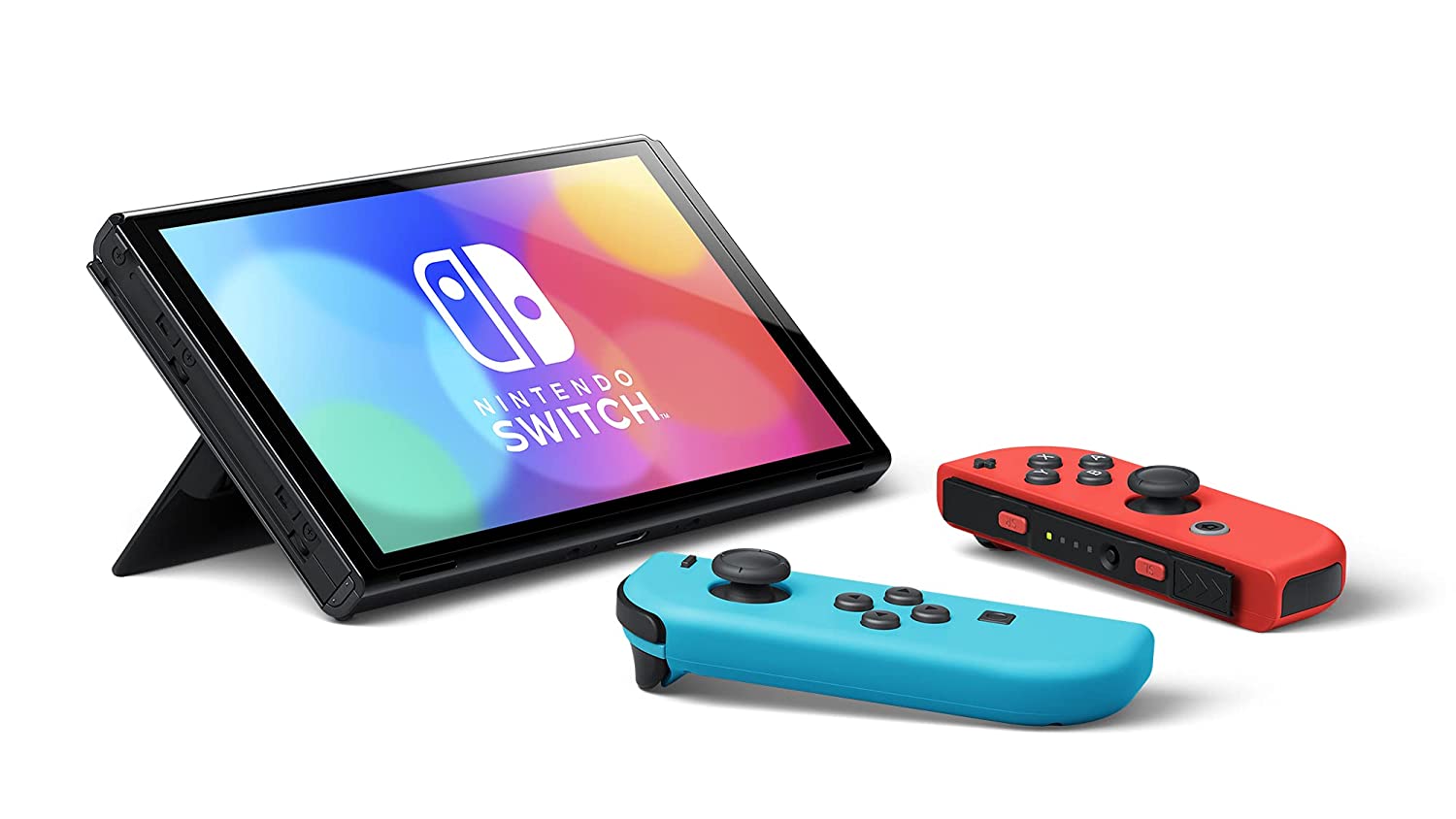 کنسول بازی nintendo switch OLED جوی-کان قرمز آبی - Thumbnail 2