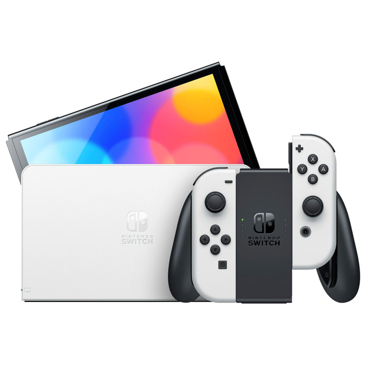 کنسول بازی nintendo switch OLED جوی-کان سفید