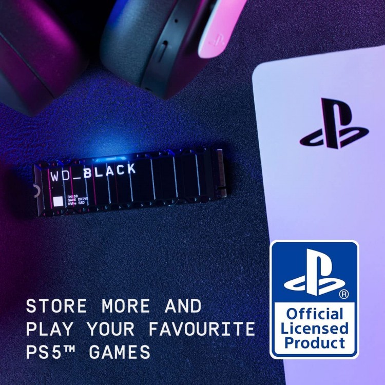 حافظه اس اس دی WD_BLACK SN850 دارای هیت سینک - مخصوص PS5 - دو ترابایت - Thumbnail 3