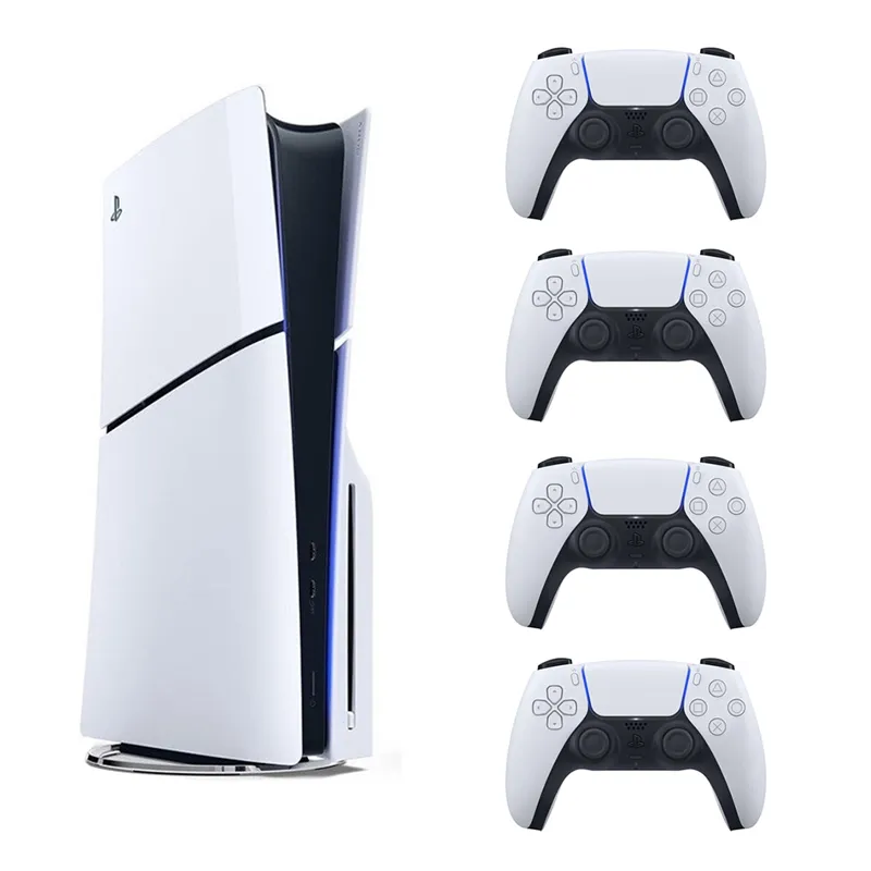 باندل کنسول بازی Playstation 5 Slim نسخه استاندارد + 3 عدد دسته dualsense white