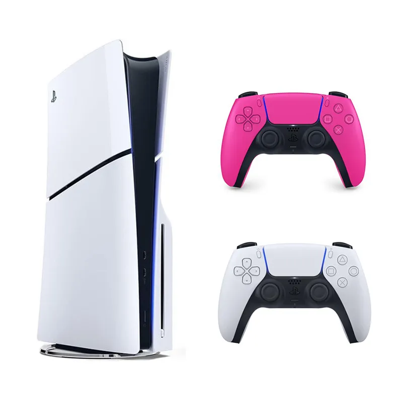 باندل کنسول بازی Playstation 5 Slim نسخه استاندارد + دسته بازی Sony مدل PS5 DualSense Nova Pink