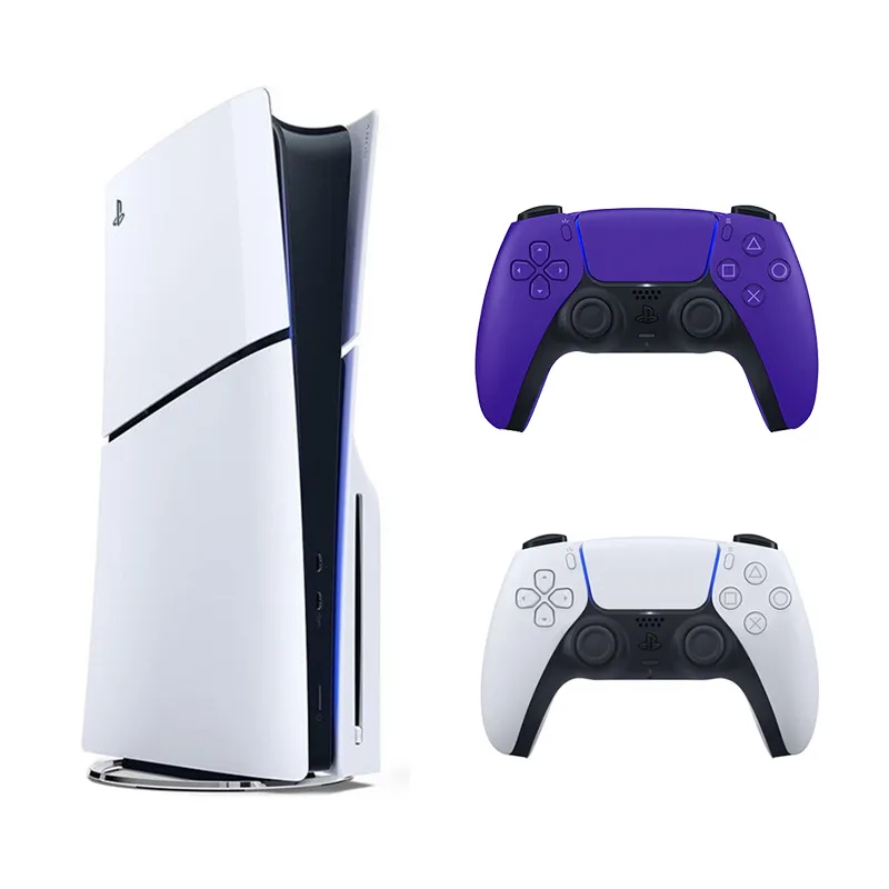 باندل کنسول بازی Playstation 5 Slim نسخه استاندارد + دسته بازی Sony مدل PS5 DualSense Galactic Purple