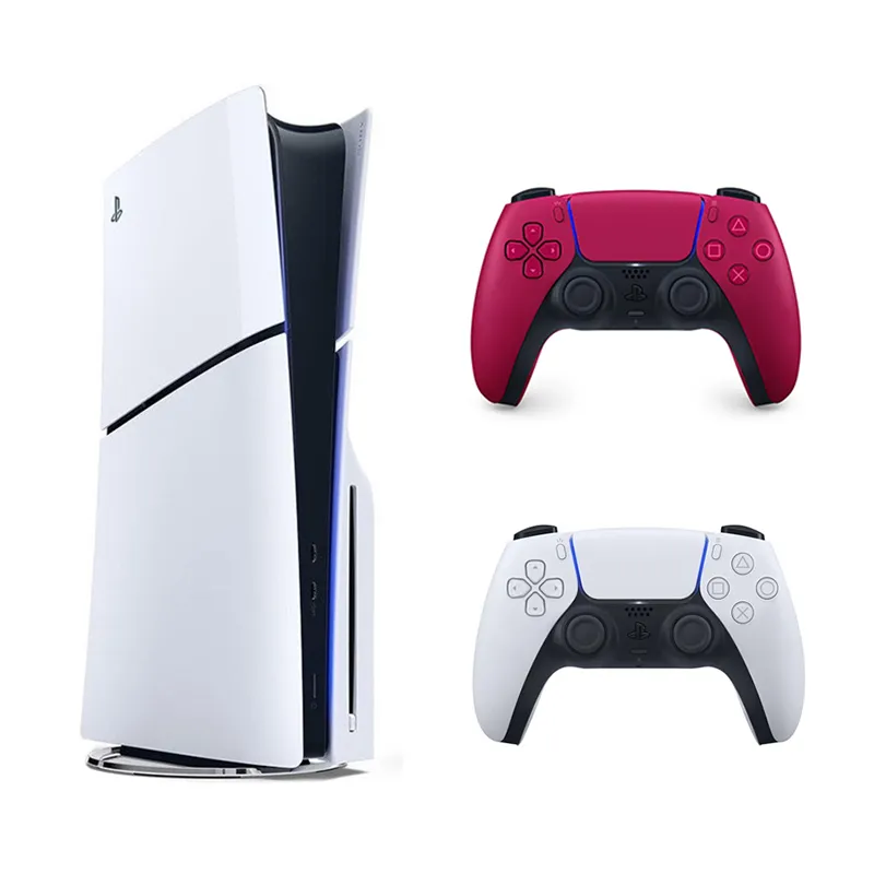 باندل کنسول بازی Playstation 5 Slim نسخه استاندارد + دسته بازی Sony مدل PS5 DualSense Cosmic Red