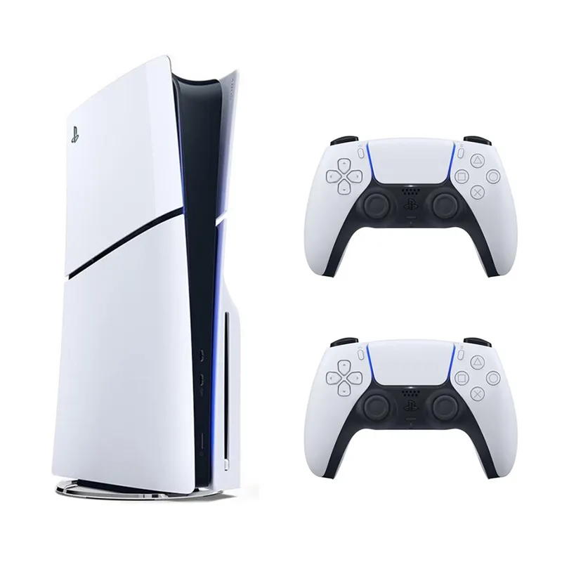 باندل کنسول بازی Playstation 5 Slim نسخه استاندارد + دسته بازی Sony مدل Dualsense white مناسب برای PS5