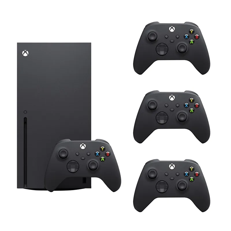 باندل کنسول بازی xbox series x به همراه + سه عدد دسته carbon black
