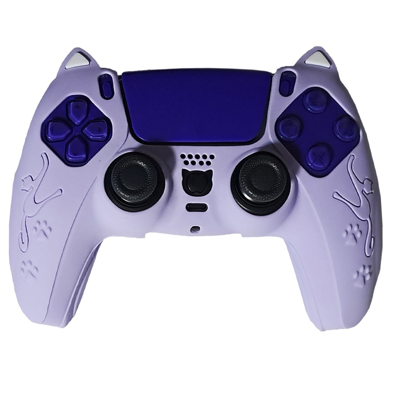 روکش دسته PS5 طرح گربه cat بنفش