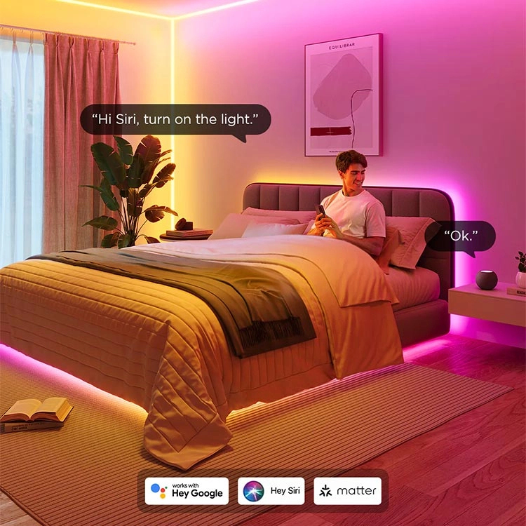 چراغ نئونی هوشمند 5 متری گووی Govee Neon Rope Light for Wall Lining - Thumbnail 5