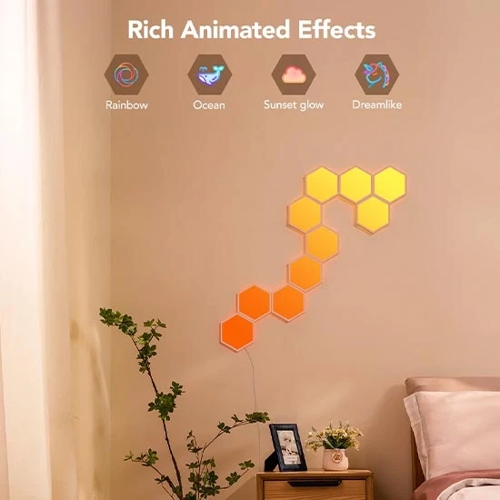 پنل هوشمند روشنایی 10 تیکه Govee Glide Hexa Light Panels - Thumbnail 1