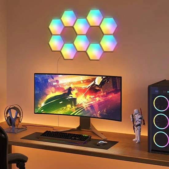 پنل هوشمند روشنایی 10 تیکه Govee Glide Hexa Light Panels - Thumbnail 3