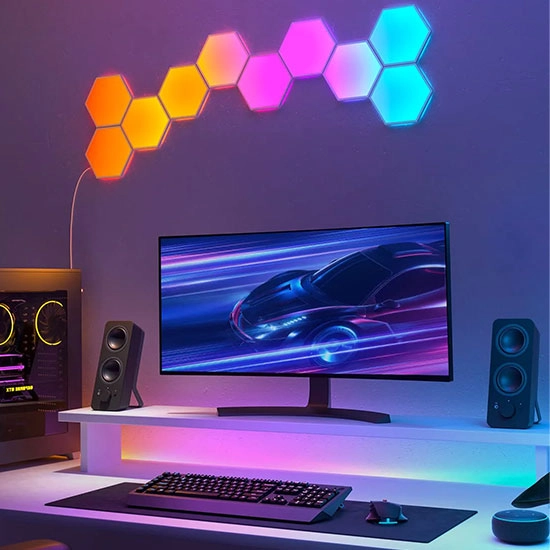 پنل هوشمند روشنایی 10 تیکه Govee Glide Hexa Light Panels - Thumbnail 6