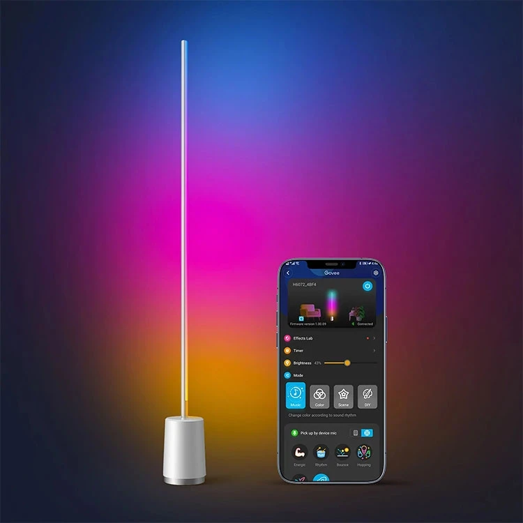 لامپ هوشمند 145 سانتی متری گووی Govee Lyra RGBIC Corner Floor Lamp - Thumbnail 1