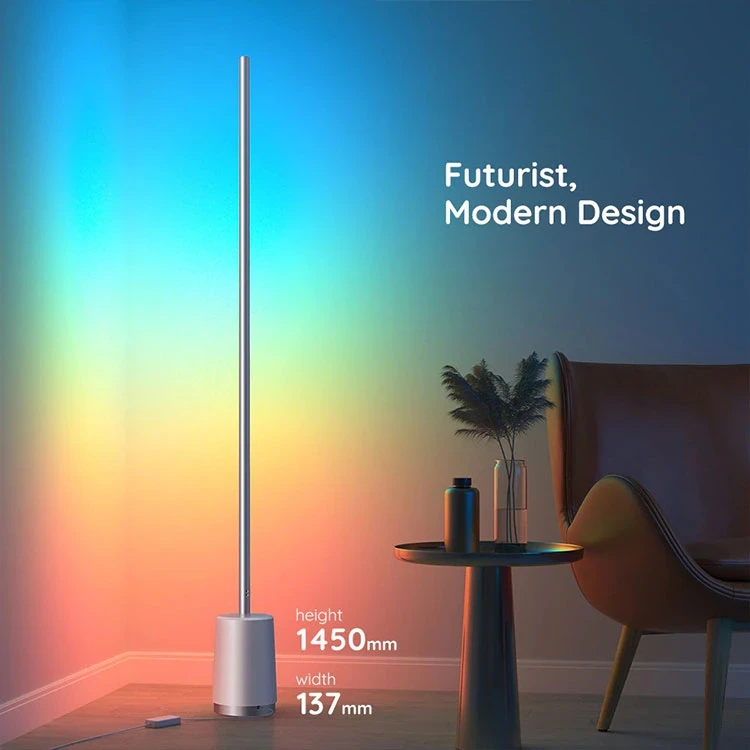 لامپ هوشمند 145 سانتی متری گووی Govee Lyra RGBIC Corner Floor Lamp - Thumbnail 2