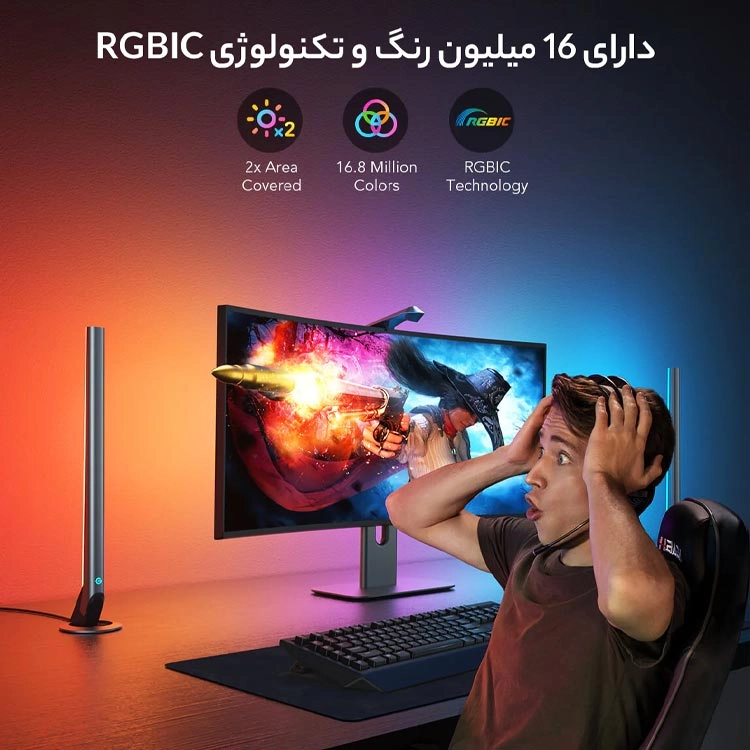 لامپ و ریسه هوشمند گیمینگ گووی Govee DreamView G1 Pro سایز 24-32 اینچ - Thumbnail 2