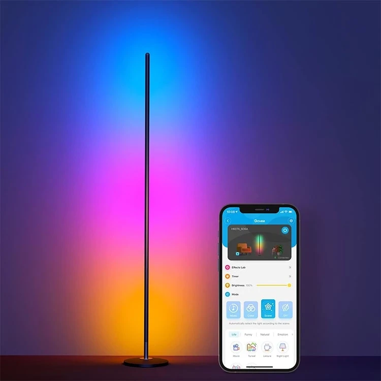 لامپ هوشمند گووی 140 سانتی متری Govee RGBICW Smart Corner Floor Lamp - Thumbnail 3