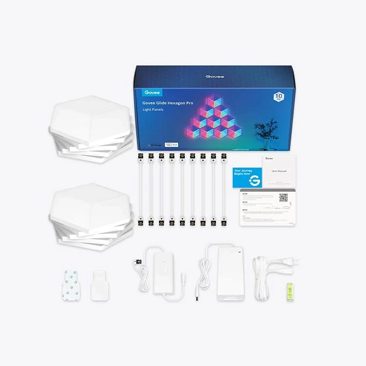 پنل هوشمند روشنایی 10 تیکه Govee Glide Hexa Pro LED Light Panels - Thumbnail 2