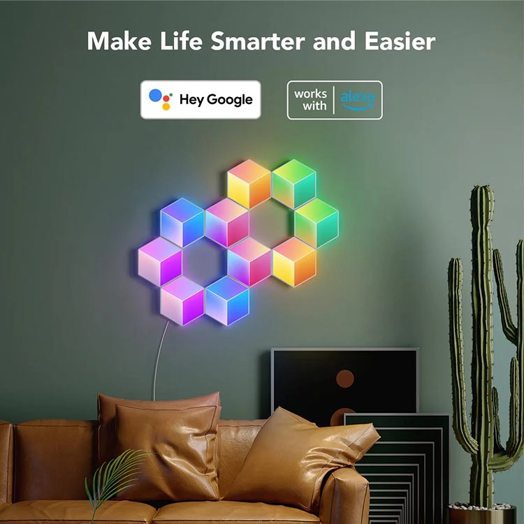 پنل هوشمند روشنایی 10 تیکه Govee Glide Hexa Pro LED Light Panels - Thumbnail 7